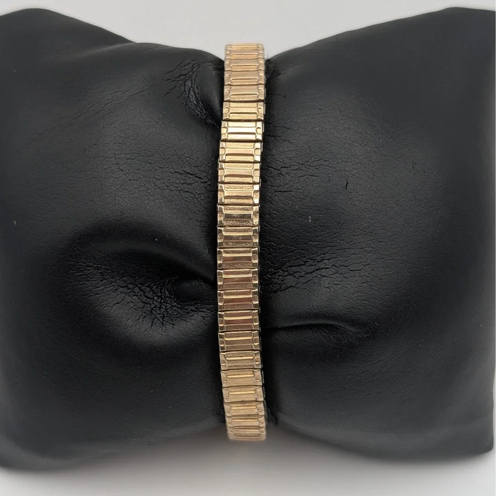 Westclox Vintage 17 Jewels Mechanical Watch Gold Tone Speidel Bracelet‎ Box